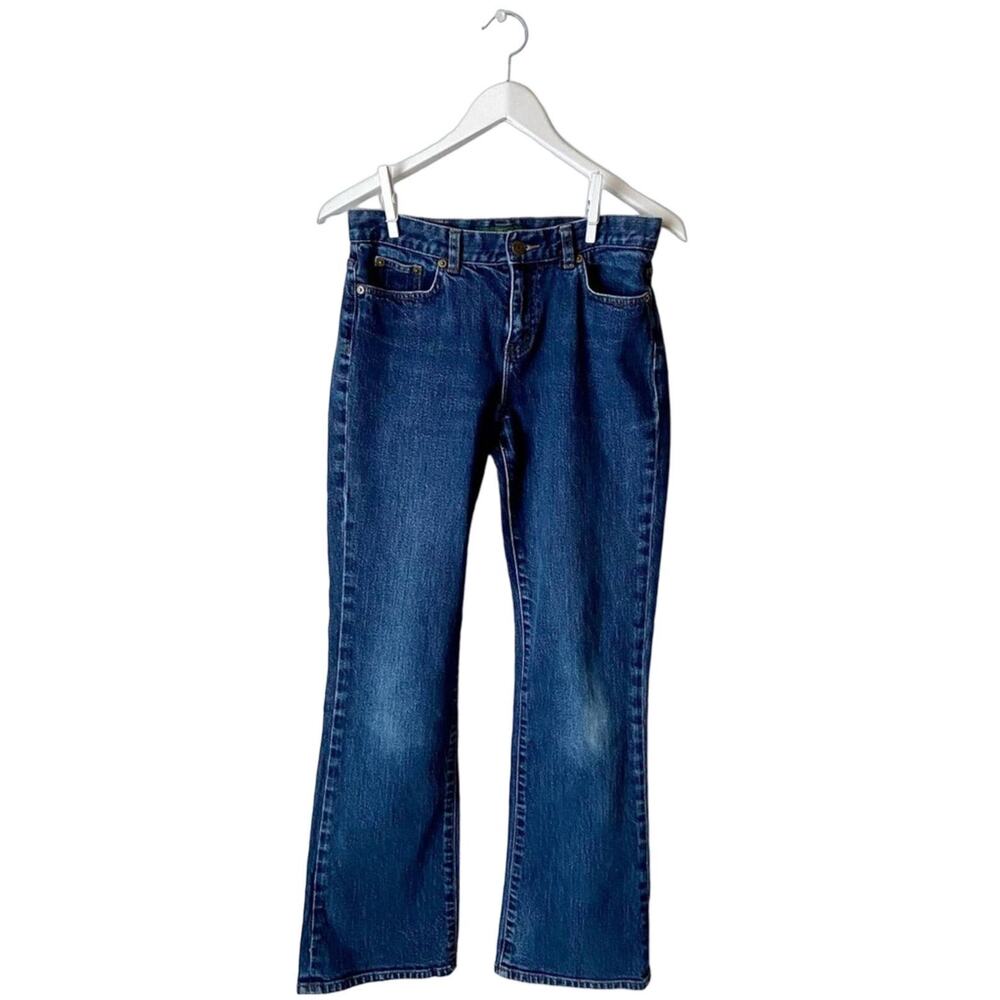 Ralph Lauren Boot Cut Jeans with Button Flap Pockets Size 2